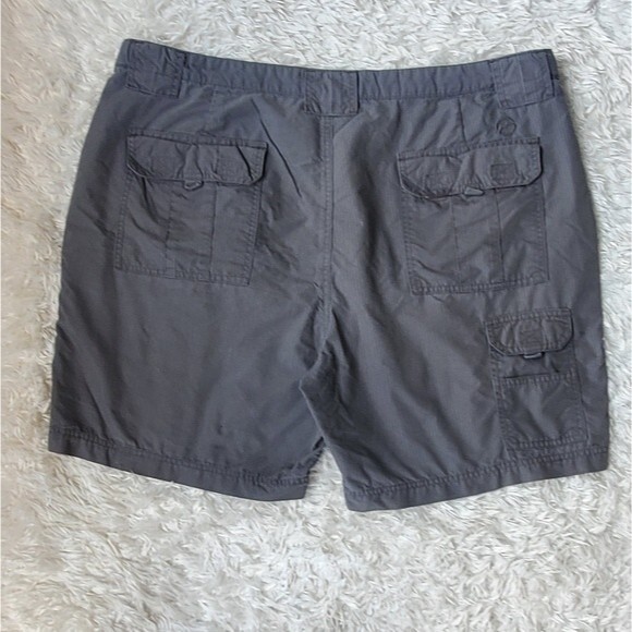 Mens grey gray Magellan Cargo Walking Hiking Casual Cargo Shorts 7" size 40 - Picture 3 of 10